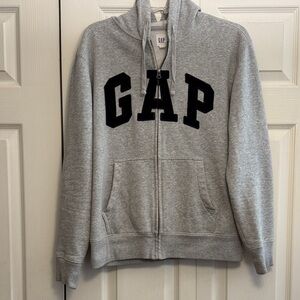 GAP Men’s Light Gray Zip-Up Hoodie